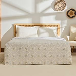 Kaşmir Home Asta %100 Pamuk Çift Kişilik Pike Gri görseli 1