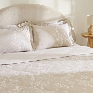 Kaşmir Home Fancy %100 Pamuk Çift Kişilik Nevresim Takımı Bej  görseli 4