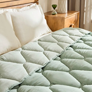 Kaşmir Home Mia Aloevera Çift Kişilik Yorgan Adaçayı  görseli 7