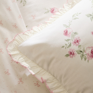 Kaşmir Home Pure Lov %100 Pamuk Çift Kişilik Nevresim Takımı Rose  görseli 9
