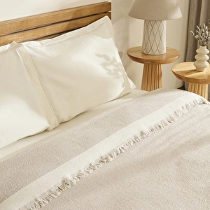 Kaşmir Home Frida Çift Kişilik Pike Bej görseli 5