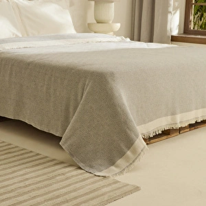 Kaşmir Home Frida Çift Kişilik Pike Gri görseli 2