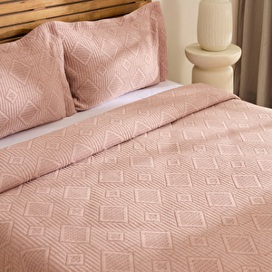 Kaşmir Home Serenty Çift Kişilik Yatak Örtüsü Takımı Rose  görseli 5