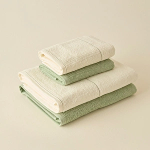 Kaşmir Home Miles Hamam Seti Çağla-Offwhite görseli 4