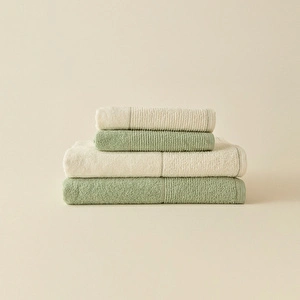 Kaşmir Home Miles Hamam Seti Çağla-Offwhite görseli 5