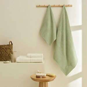 Kaşmir Home Miles Hamam Seti Çağla-Offwhite görseli 3