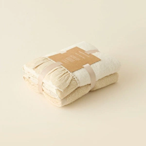 Kaşmir Home Liv 2'li Yüz Havlusu Set Offwhite görseli 4