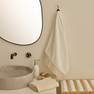 Kaşmir Home Liv 2'li Yüz Havlusu Set Offwhite görseli 1