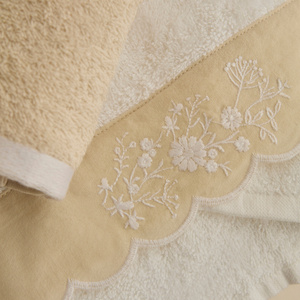 Kaşmir Home Maja 2'li El Havlusu Set Offwhite görseli 2