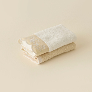 Kaşmir Home Maja 2'li El Havlusu Set Offwhite görseli 3
