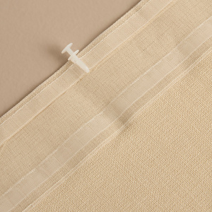 Kaşmir Home Perla Keten Fon Perde Açık Bej 150x270 cm görseli 5