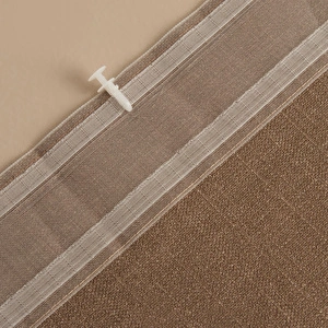 Kaşmir Home Perla Keten Fon Perde Vizon 150x270 cm görseli 5