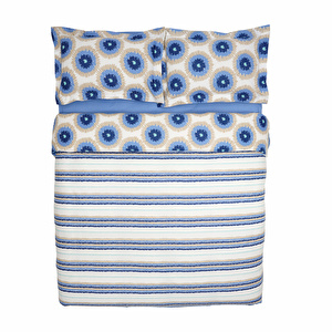 Nautica Home Ocean %100 Pamuk Tek Kişilik Nevresim Takımı Mavi görseli 12