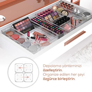 Vienev 24'lü Çekmece Içi Aksesuar Takı Ve Makyaj Düzenleyici Organizer görseli 3