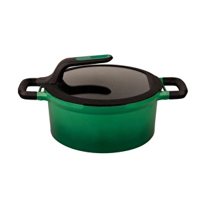 Berghoff Gem Stay Cool Derin Tencere Açık Yeşil 24cm görseli 1
