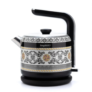 Berghoff Gem Royal Margery 1.7 L Kettle – 2200 W, Paslanmaz Çelik | Desenli görseli 1