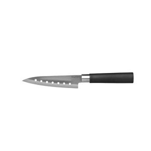 Berghoff Dina Codon Paslanmaz Çelik Delikli Santoku Bıçağı 12,5cm görseli 1