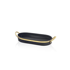 The Mia Galvin Tepsi Siyah 65x33 Cm