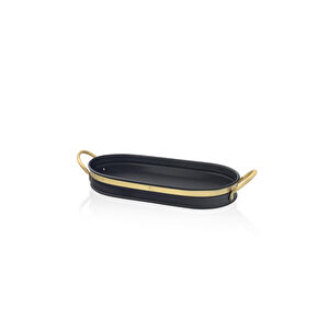 The Mia Galvin Tepsi Siyah 65x33 Cm