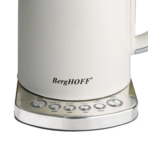 Berghoff Gem Concept 1,7 L Su Isıtıcı – 2400 W, Çoklu Otomatik Sıcaklık Ayarı | Vanilya Krem görseli 2