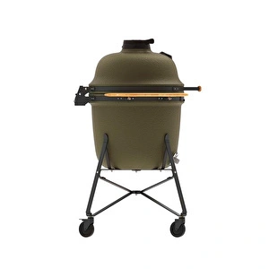 Berghoff Ron Mat Haki Yeşil Büyük Seramik Barbekü Ve Fırın 58 Cm görseli 2