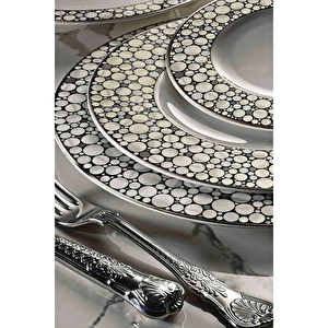 Royal Canterbury Silver Pearl Yemek Takımı 72 Parça