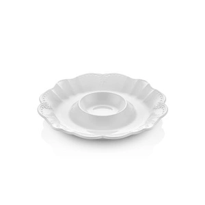 The Mia Grande Servis Tabağı Bölmeli Beyaz 39 Cm