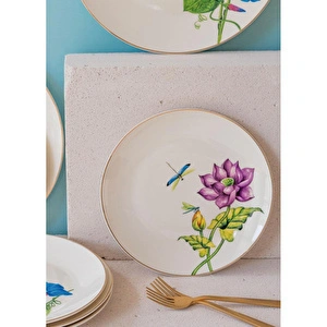 The Mia Blomma Pasta Tabağı 6 Kişilik