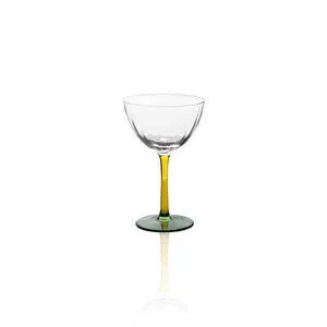 The Mia Ayaklı Cam Dondurma Kasesi Sarı Yeşil 240 Ml