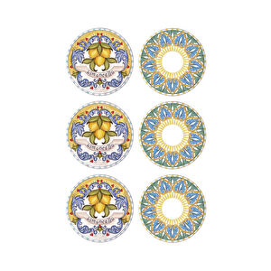 The Mia Limoncello Pasta Tabağı 6lı Set 19 Cm