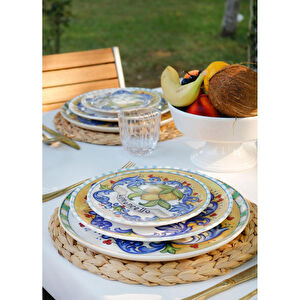 The Mia Limoncello Pasta Tabağı 6lı Set 19 Cm