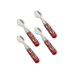 The Mia Corallo Dondurma Kaşığı 4 Lü Set Kırmızı görseli 1