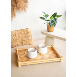 The Mia Wicker Bambu Tepsi 41x28 Cm Tps0071 görseli 4