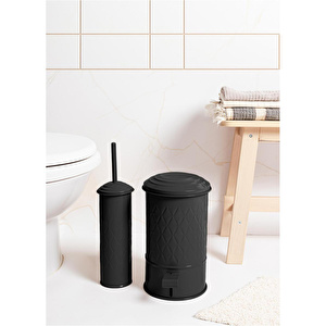 The Mia Prizma Çöp Kovası Banyo Siyah 5 Lt görseli 2