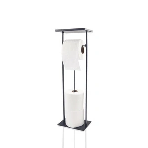 The Mia Tepsili Tuvalet Kağıdı Stand Siyah 54x15x12 Cm