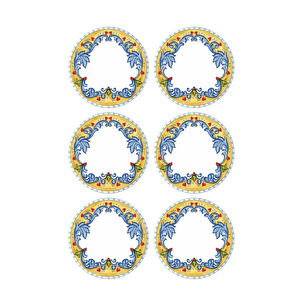 The Mia Limoncello Servis Tabağı 6lı Set 26 Cm