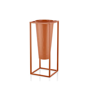 The Mia Prizma Vazo Saksı Terracota 70x30x30 Cm