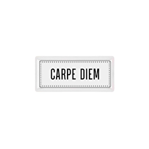 The Mia Dikdörtgen Servis Carpe Diem - 35 X 16 Cm görseli 1
