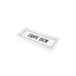 The Mia Dikdörtgen Servis Carpe Diem - 35 X 16 Cm görseli 2