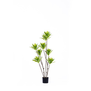 The Mia Lily Bamboo Yapay Ağaç Yeşil 7 Dallı 120 Cm görseli 1