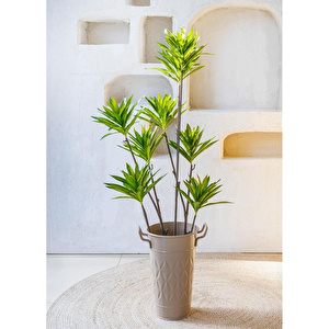 The Mia Lily Bamboo Yapay Ağaç Yeşil 7 Dallı 120 Cm görseli 2