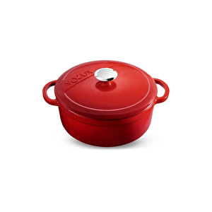 Voeux Kitchenware L'amour Kırmızı Derin Döküm Tencere 28 Cm görseli 1