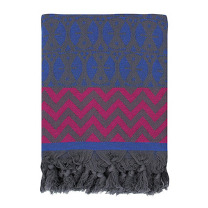 3rd Culture Mavi Antrasit Adinkra Peshtemal görseli 1