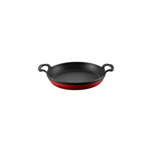 Voeux Kitchenware L'amour Kırmızı Yuvarlak Döküm Sahan Ve Ahşap Nihale 22 Cm görseli 1