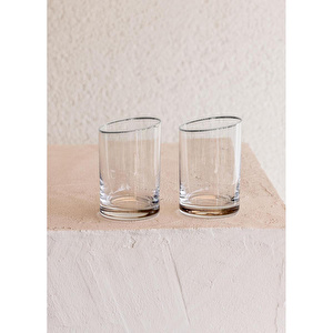 The Mia Gina Kahve Yanı Su Bardağı Gümüş 6lı Set görseli 3