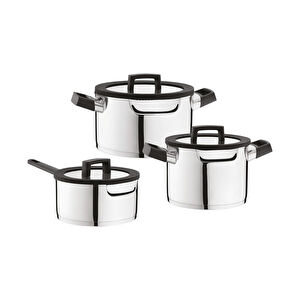 Berghoff Essentials Uqonic 6 Parça Paslanmaz Çelik Tencere Seti