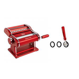 Marcato Atlas 150 Kırmızı Makarna Makinesi + Pastawheel görseli 1