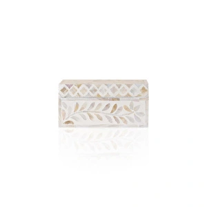 The Mia Sedef Dikdörtgen Kutu 21x12x10 Cm Tlc0072 görseli 1