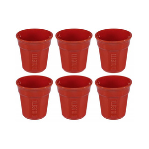 Bialetti 6 (adet) Kırmızı Espresso Fincan Set görseli 2