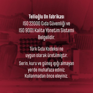Tellioğlu Çok Amaçlı Un 2 Kg görseli 5